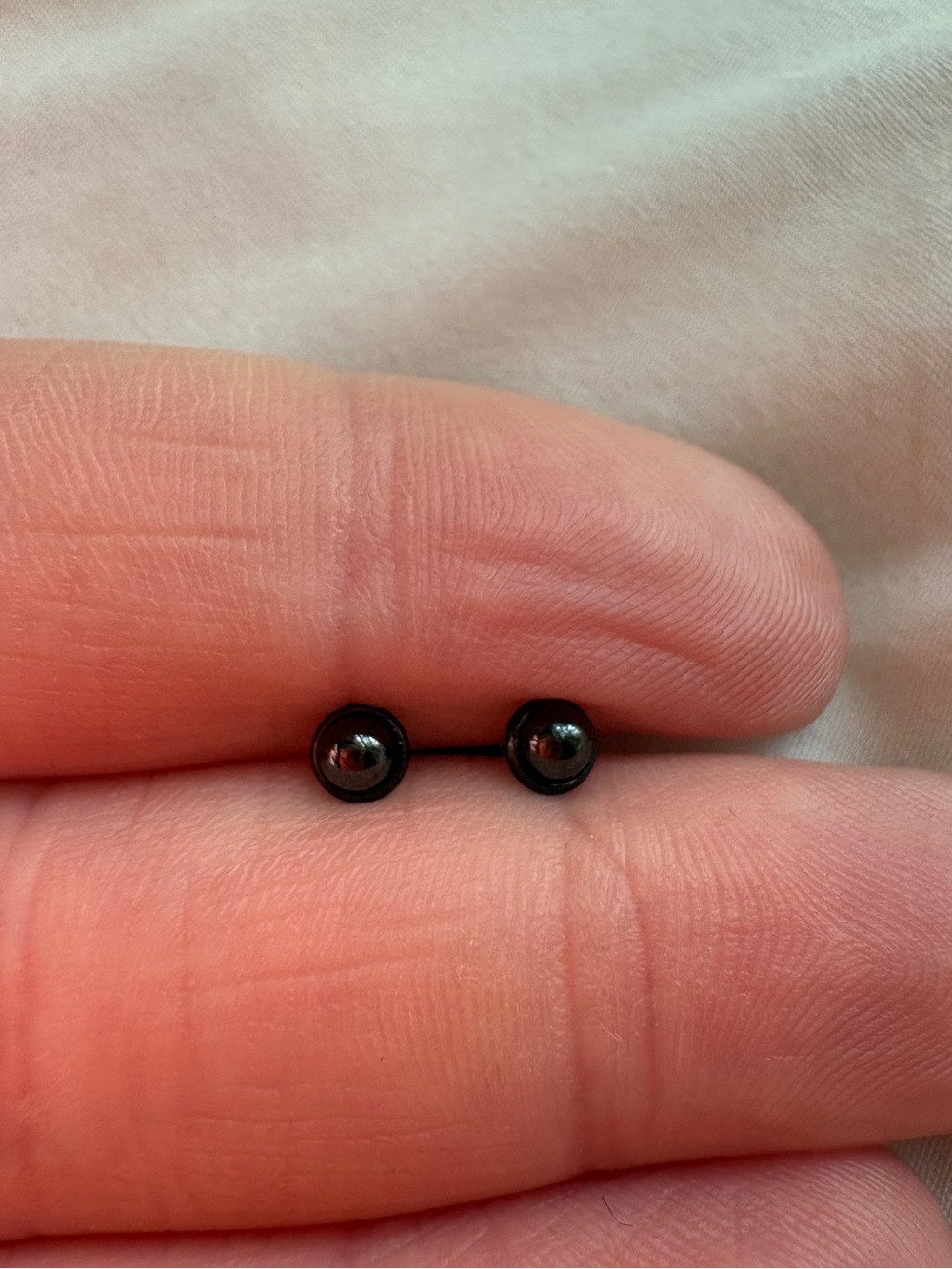 Black Stainless Steel Stud Earrings - Minimalist Women’s Jewelry